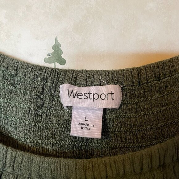 Westport Green Women's 3/4 Sleeve Blouse - Picture 3 of 3